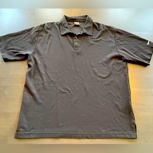 ⛳️NICE Nike Golf Black dri-fit shirt Black XL. Soft fabric and great fit!